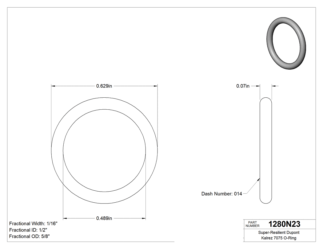 Technical drawing - 1280N23